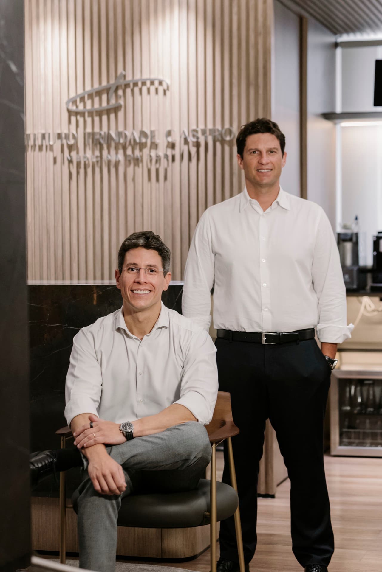 Drs. Carlos Trindade e Eduardo Castro no Instituto Trindade Castro