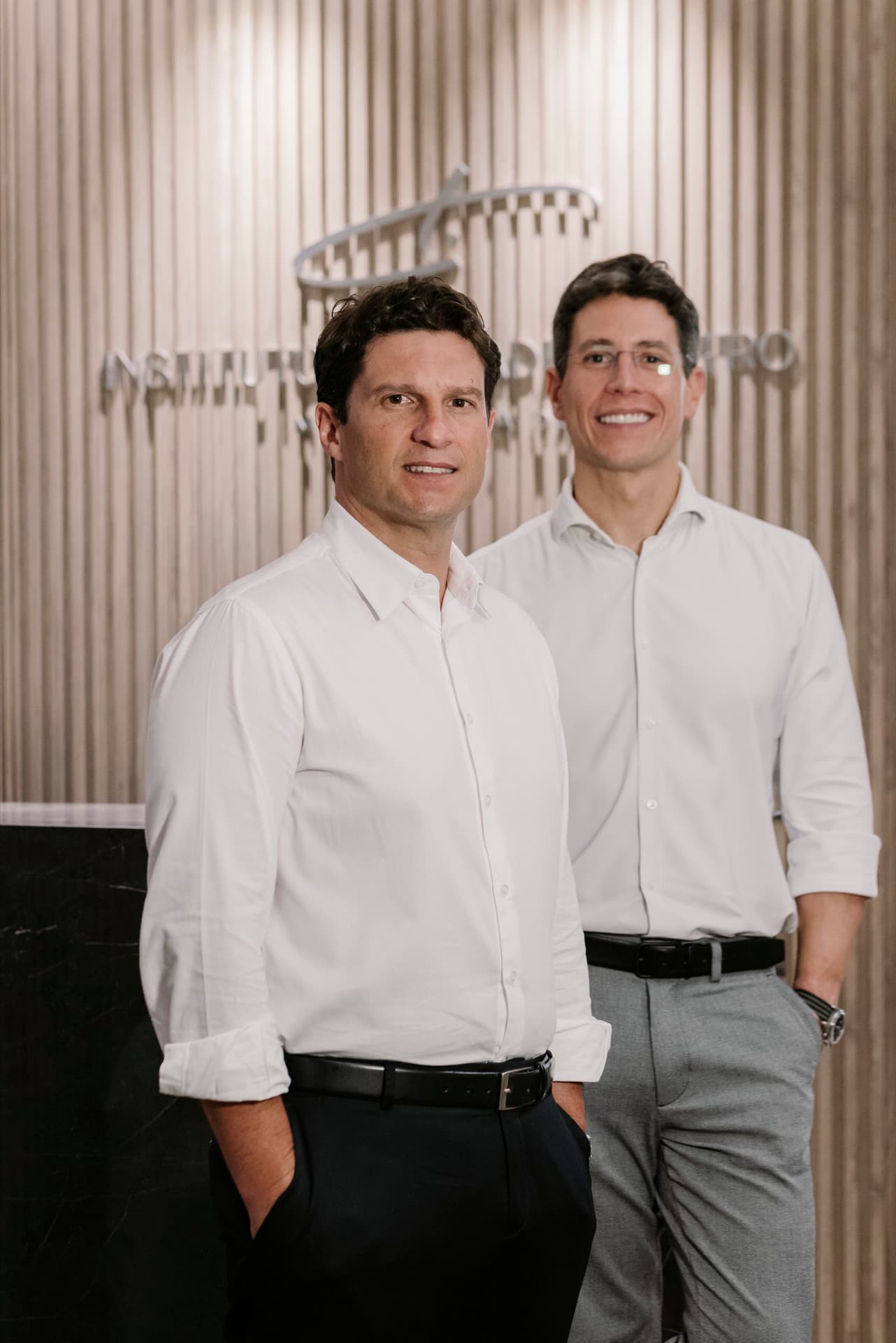 Drs. Carlos Trindade e Eduardo Castro no Instituto Trindade Castro